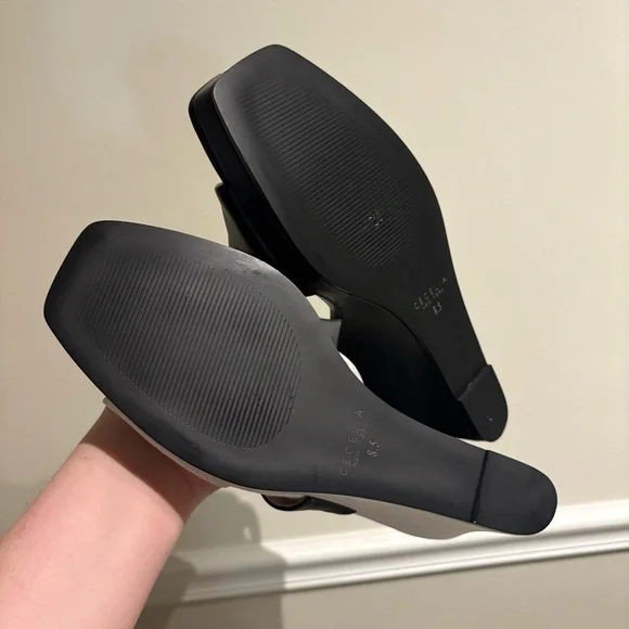 Cecelia New York Wesley Wedge Black & White Size 8.5 - Picture 8 of 10